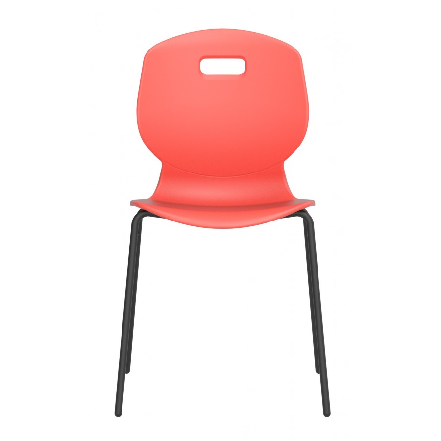 Arc Four Leg Classroom / Visitor Chair With Brace